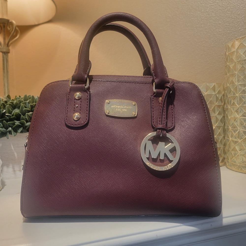 MICHAEL KORS‎ Shoulder bag Leather Plum Medium Size